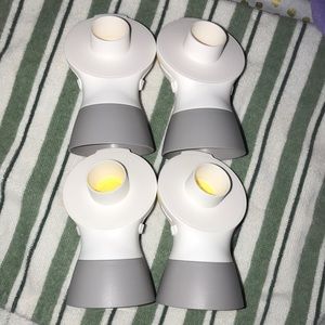USED - 4 Medela pump in style connector pump pieces